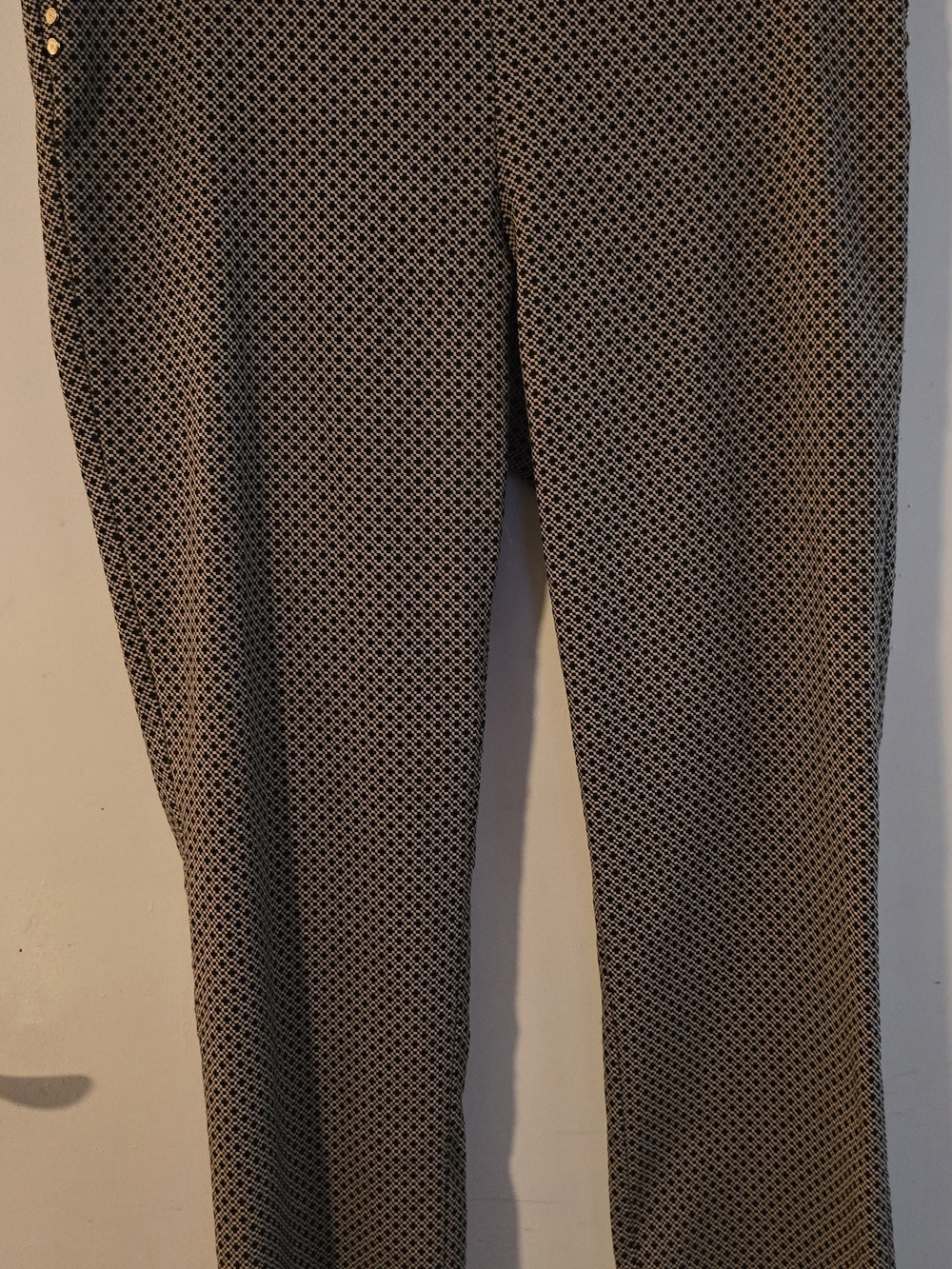 Rafaella Black and Brown Patterned Women's Dress Pants